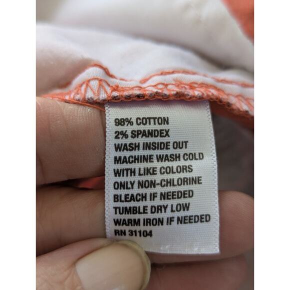 Crown & Ivy Womens Orange &‎ Black Shorts Size 4 - Picture 9 of 9